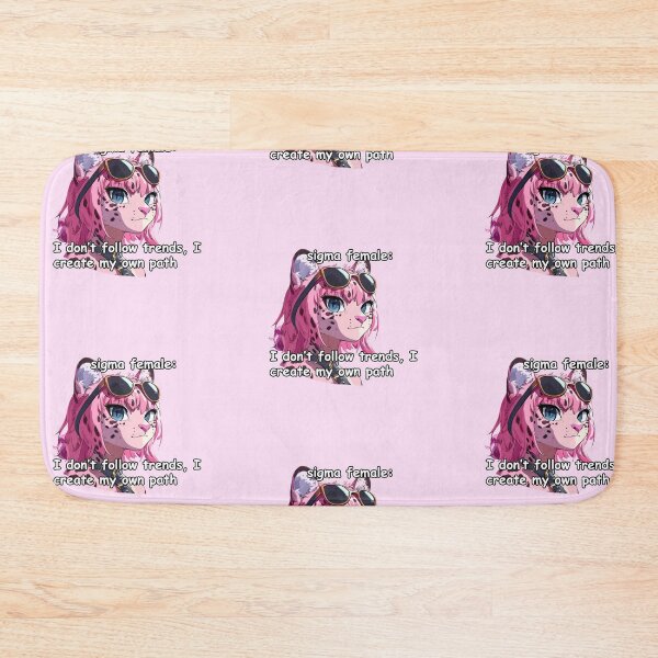 Item preview, Pink jaguar sigma female anime style meme quote  designed and sold by pinkuardesign.