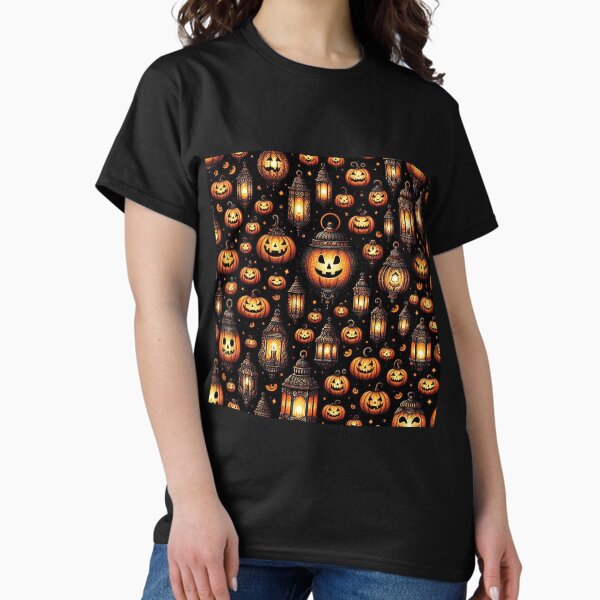 Item preview, Halloween Pumpkin Lanterns Pattern designed and sold by Simplybe1.