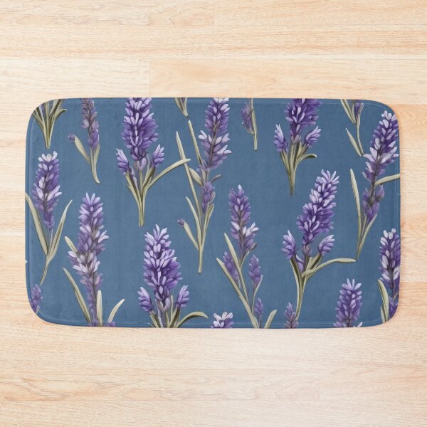 Item preview, Blue Background Herbal Medicine Lavender Pattern designed and sold by DreamCraze.