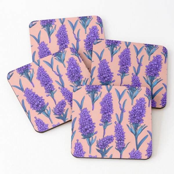 Item preview, Pop Art Orange Lavender Botanical Design designed and sold by DreamCraze.