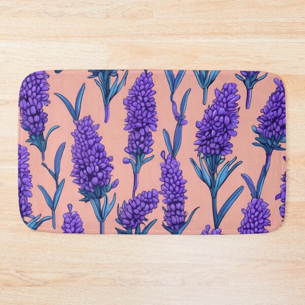Item preview, Pop Art Orange Lavender Botanical Design designed and sold by DreamCraze.