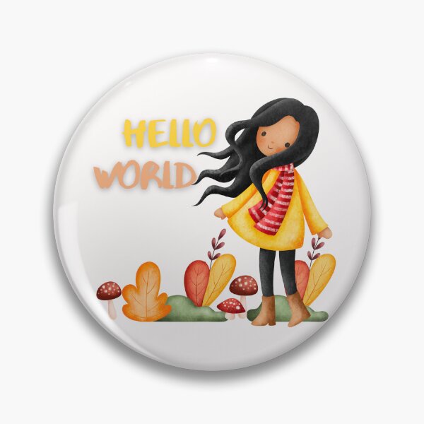 Item preview, Hello WORLD, Fresh Beginnings, Futuristic Vibes designed and sold by Colorful-Garden.