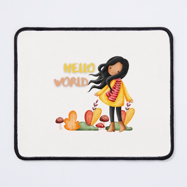 Item preview, Hello WORLD, Fresh Beginnings, Futuristic Vibes designed and sold by Colorful-Garden.