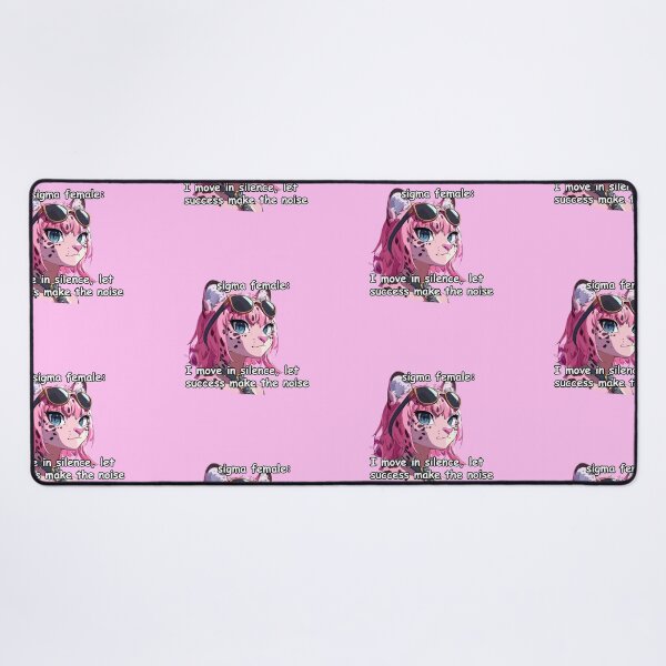 Item preview, Pink jaguar sigma female anime style meme quote designed and sold by pinkuardesign.