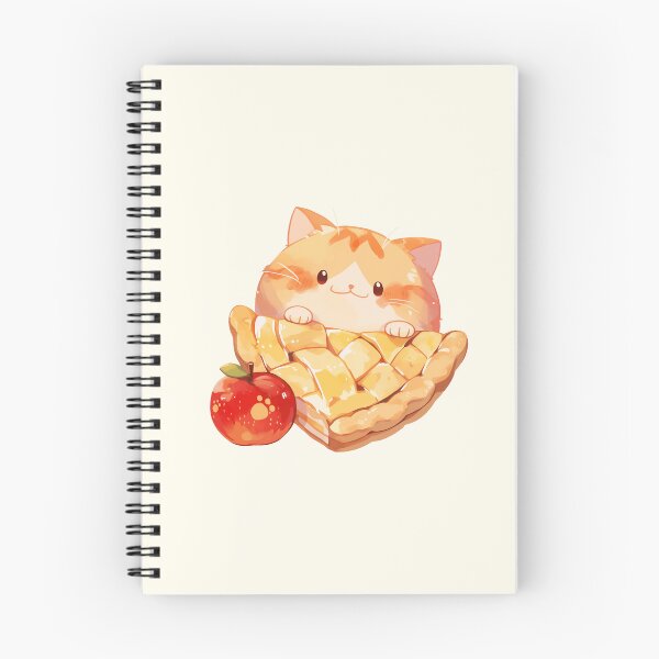 Item preview, Chubby Cat and a Slice of Apple Pie designed and sold by NikoNekoDesigns.