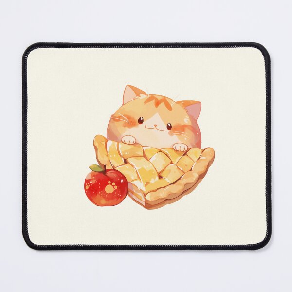 Item preview, Chubby Cat and a Slice of Apple Pie designed and sold by NikoNekoDesigns.