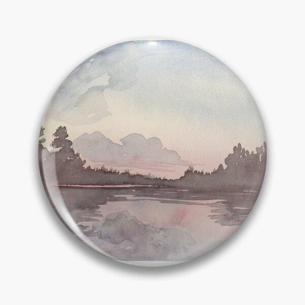 Item preview, Watercolor landscape painting designed and sold by majopienne.