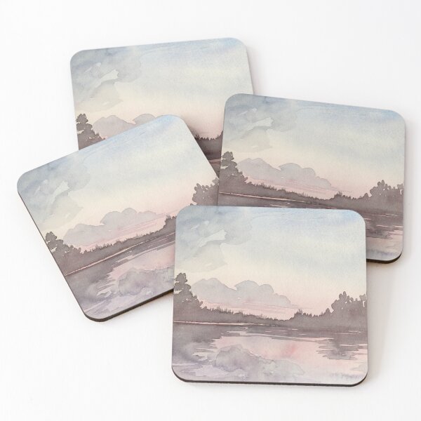 Item preview, Watercolor landscape painting designed and sold by majopienne.
