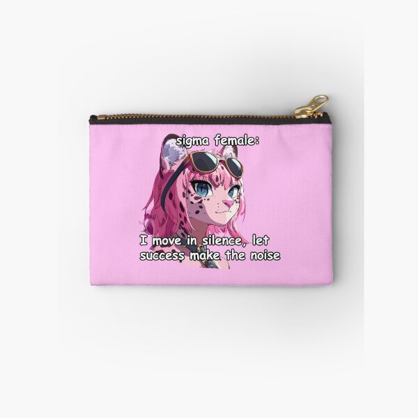 Item preview, Pink jaguar sigma female anime style meme quote  designed and sold by pinkuardesign.