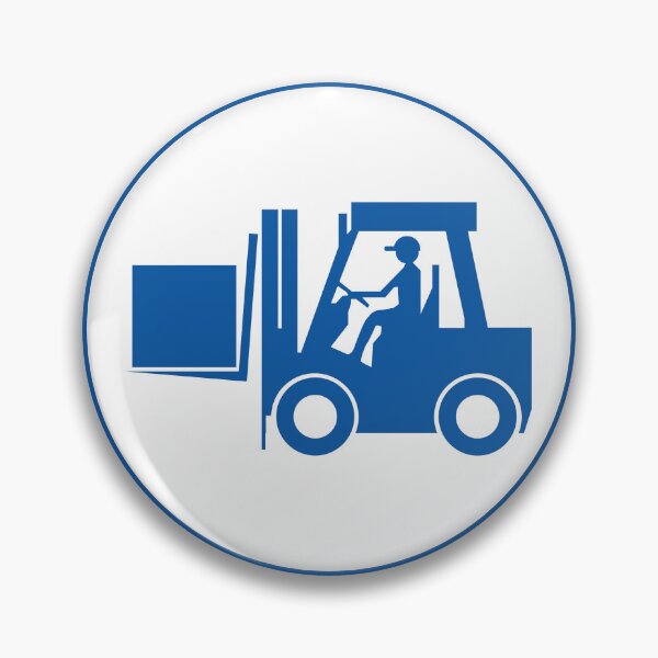 Item preview, Notice: Forklifts Operating - Safety Awareness Sticker designed and sold by damithez.