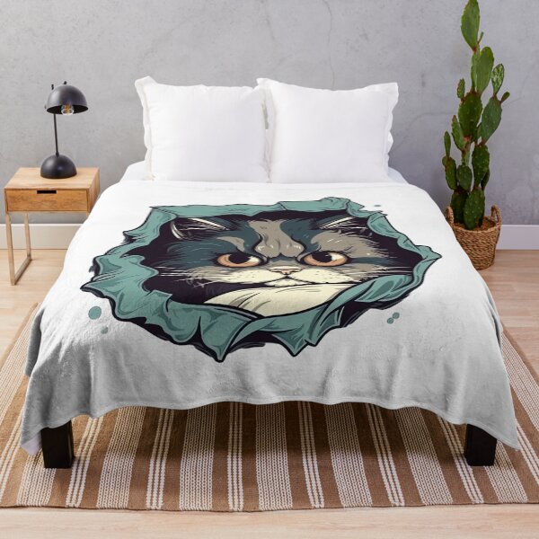 Item preview, Awesome Cat kitten look from torn fabric Hole Cloth Cute Cat Lover Owner designed and sold by ELBERSAID.