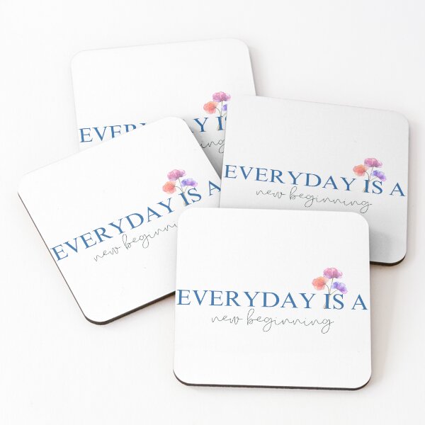 Item preview, Everyday Is A New Beginning | Positive | Good Vibes Only | Happy | Motivation designed and sold by PrintEveryday.
