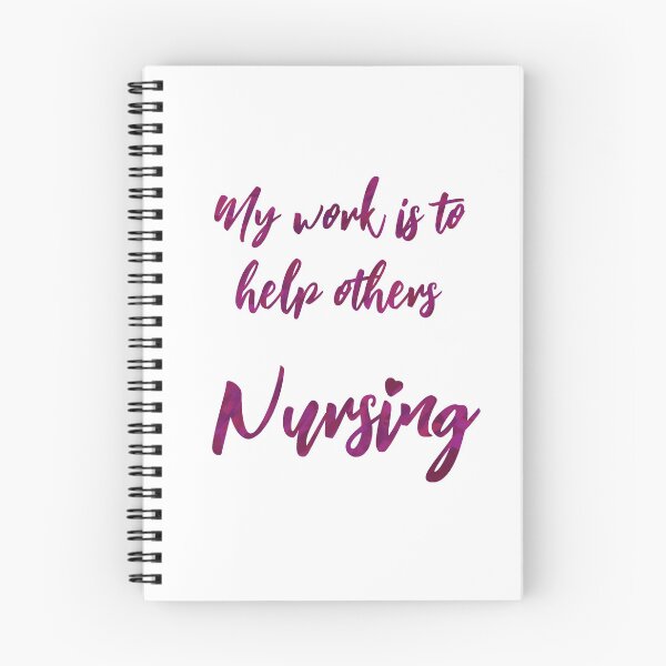 Item preview, My work is to help others Nursing Maroon/Red Text designed and sold by ClearAndHappy.
