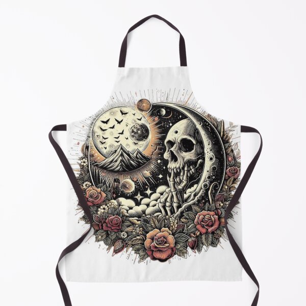 Item preview, Skull with roses and moonlight designed and sold by NNStoreFreiburg.