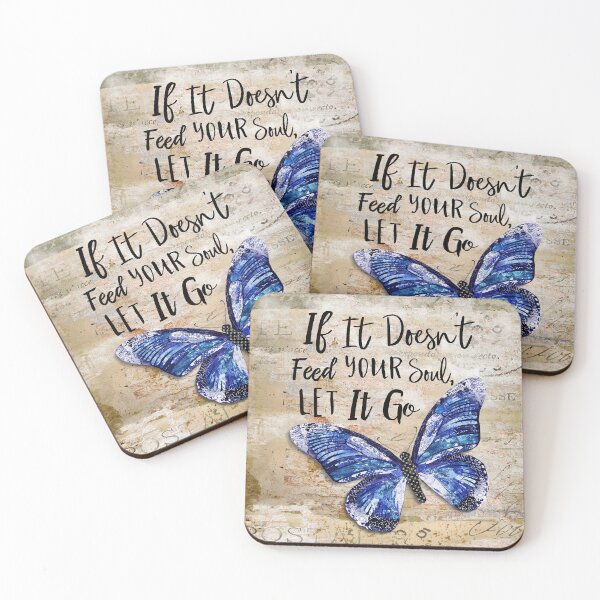 Item preview, Soul Butterfly - Positive Inspirational Quote - Blue Arthropod  designed and sold by Jennifer  Lambein.