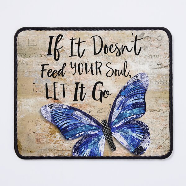 Item preview, Soul Butterfly - Positive Inspirational Quote - Blue Arthropod designed and sold by Jennifer Lambein.