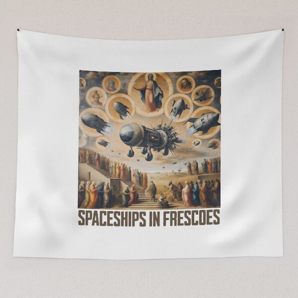Item preview, Ufo Renaissance: Spaceships in Frescoes designed and sold by musthavewords.