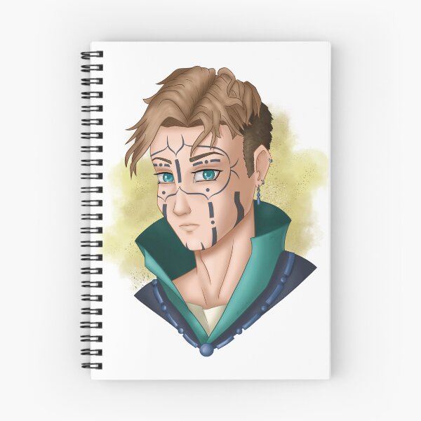 Item preview, Modern sorcerer with a tattooed face designed and sold by AssortedDrawings.