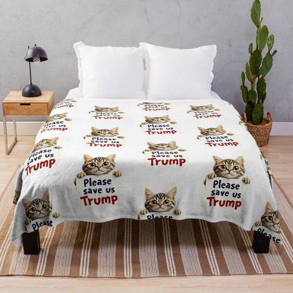 Item preview, Pease save us Trump Cat designed and sold by Roy & Tiffany.