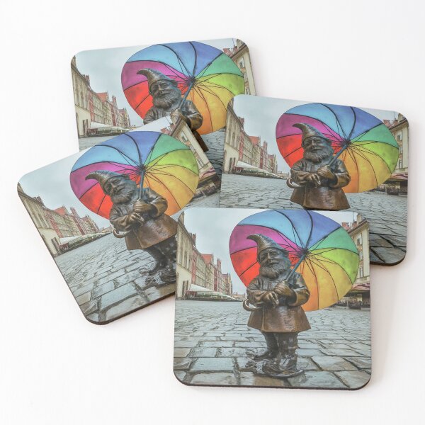 Item preview, Thinking of Wroclaw - Gnome With Umbrella designed and sold by Purrfecta.
