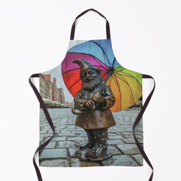 Item preview, Thinking of Wroclaw - Gnome With Umbrella designed and sold by Purrfecta.