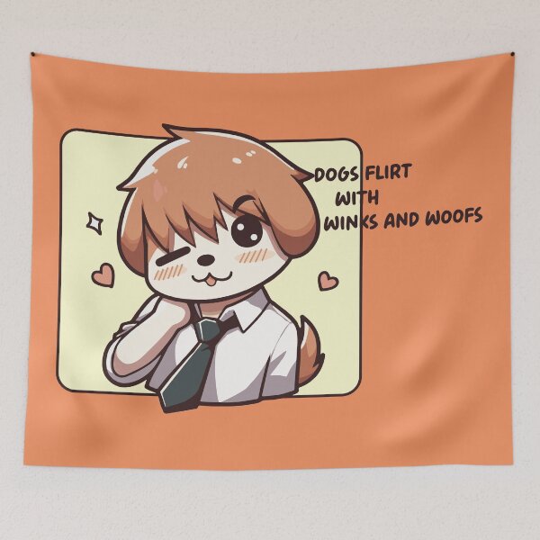 Item preview, Dog Flirt With Winks and Woofs designed and sold by bhoomin7.