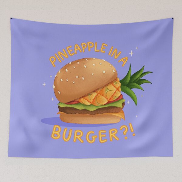 Item preview, Pineapple in a burger meme designed and sold by Thevampywolf.