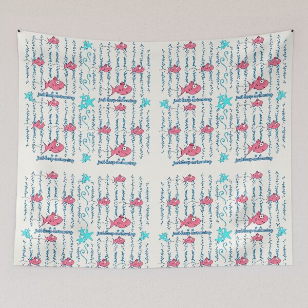 Item preview, Cute Sea Life Kawaii Fish Pattern designed and sold by Renata illustrata.