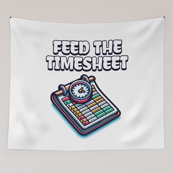 Item preview, Feed the Timesheet designed and sold by musthavewords.