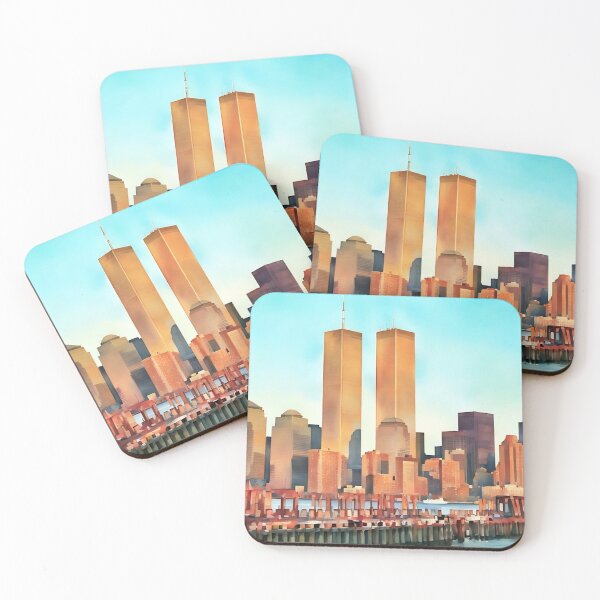 Item preview, Sunset on the Twin Towers designed and sold by RCWatercolours.