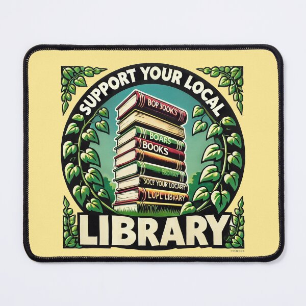 Item preview, Support your Local Library designed and sold by FrictionMaxxing.