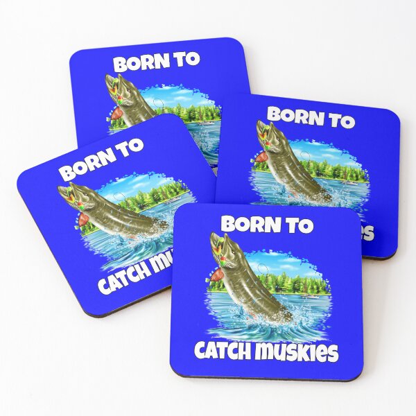 Item preview, Muskie Fish Fisherman Fishing Fanatic Born To Catch Muskies designed and sold by fantasticdesign.