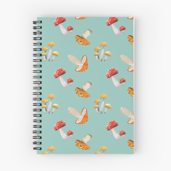 Item preview, Autumn Mushrooms Teal designed and sold by HematiteDesign.