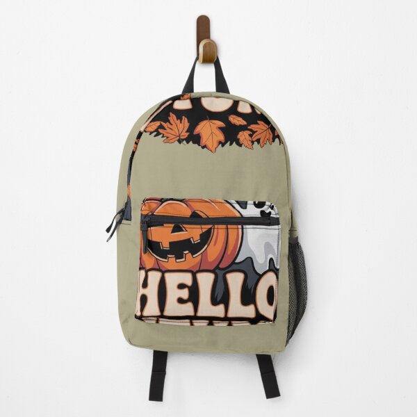 Item preview, Hello Autumn - Pumpkin, Ghost, and Fall Leaves Design designed and sold by pnidesign.
