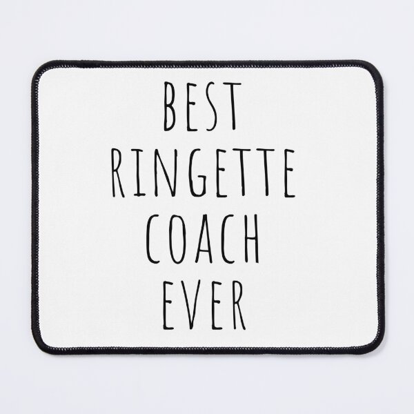 Item preview, best ringette coach ever - simple black text design designed and sold by EmeraldeaArt.