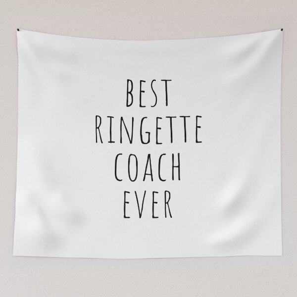 Item preview, best ringette coach ever - simple black text design designed and sold by EmeraldeaArt.