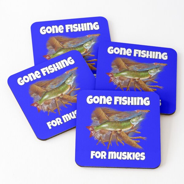 Item preview, Muskie Fish Fisherman Fishing Fanatic Gone Fishing for Muskies designed and sold by fantasticdesign.