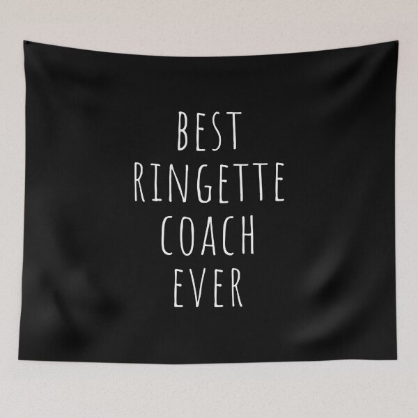 Item preview, best ringette coach ever - simple white text design designed and sold by EmeraldeaArt.