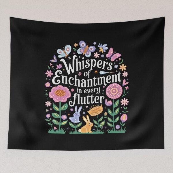Item preview, Whimsical Garden with Enchantment Quote designed and sold by artwaves.