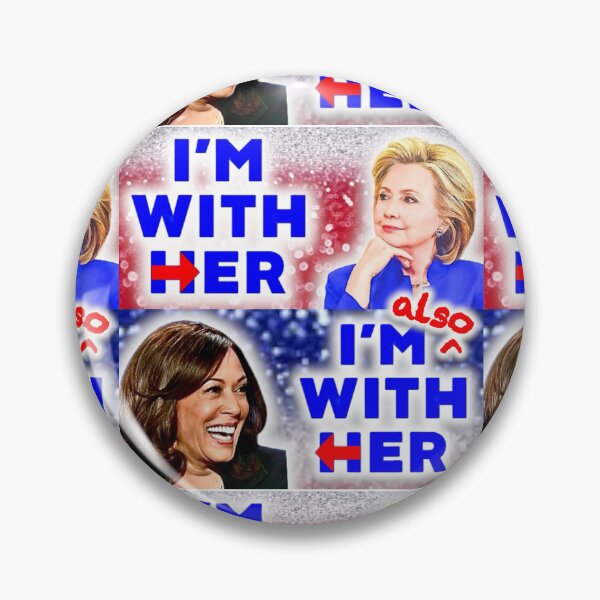 Item preview, Kamala Harris 2024 I’m Also With Her designed and sold by FeminismIsMyJam.