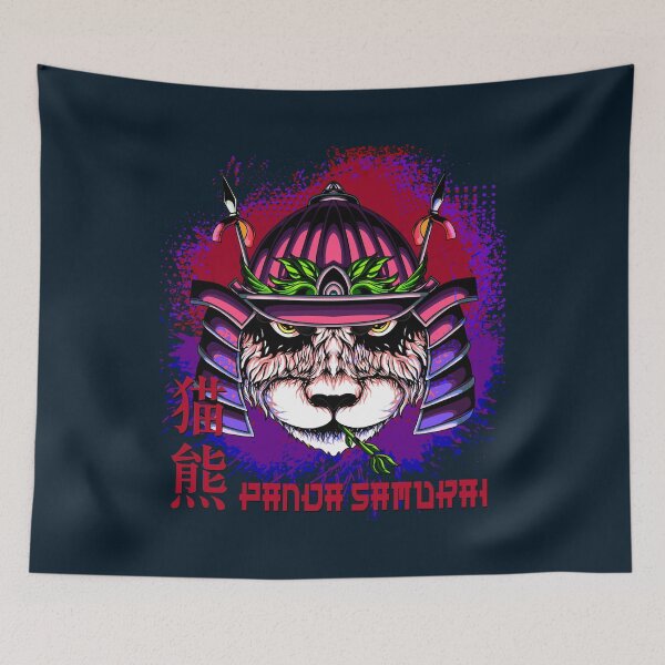 Item preview, Samurai Panda Head with Warrior Helmet designed and sold by navarraspain.