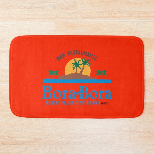 Item preview, Bora Bora Beach Playa d'en Bossa Ibiza: MODEL 5 red background (original HD DESIGN) designed and sold by LA FRENCH TOUCH.