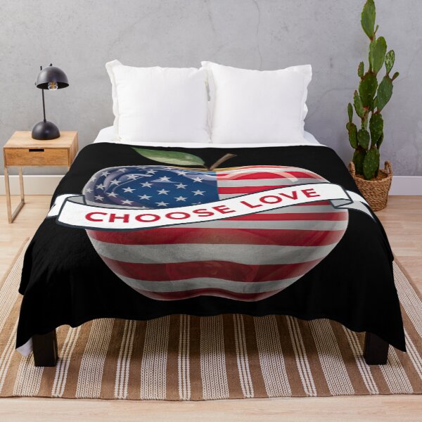 Item preview, Apple with USA flag by Just Choose Love designed and sold by JustChooseLove.