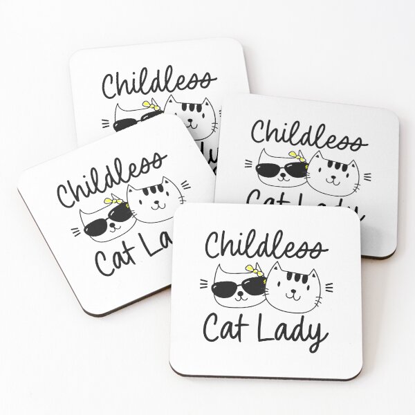 Item preview, Childless lady cats designed and sold by Argon Shop.