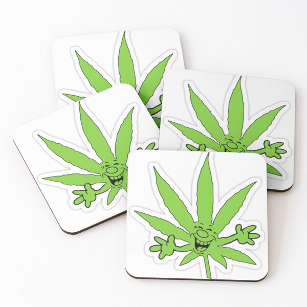 Item preview, Happy laughing cartoon green leaf. designed and sold by claireseyeview.