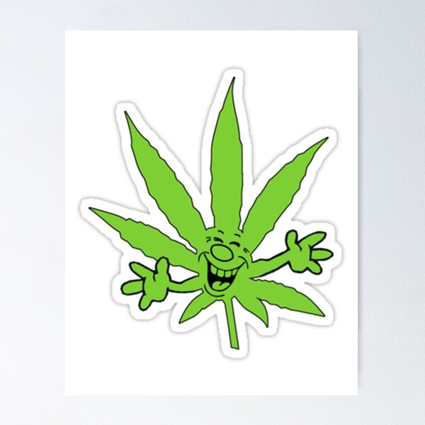 Item preview, Happy laughing cartoon green leaf. designed and sold by claireseyeview.