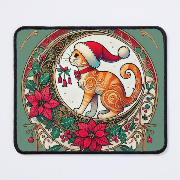 Item preview, Christmas Ginger Cat designed and sold by FrictionMaxxing.