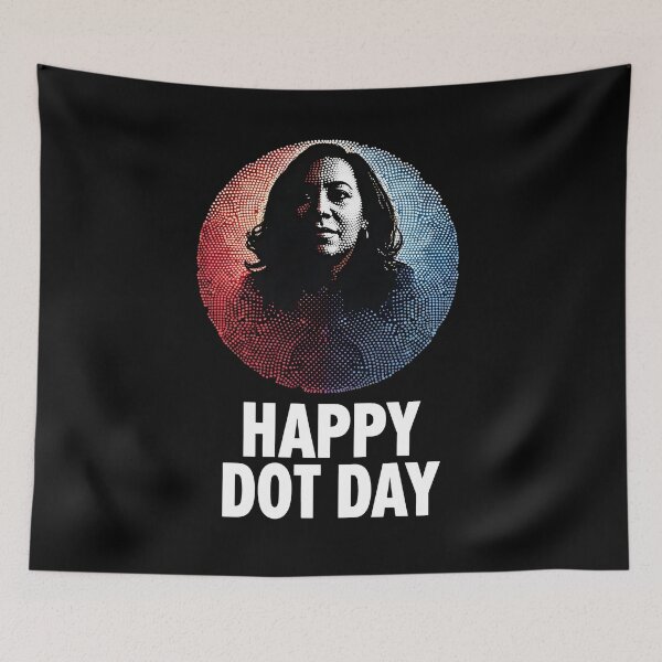 Item preview, Happy Dot Day Kamala Harris designed and sold by HeadTurningArt.