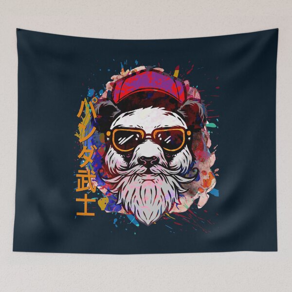 Item preview, Hipster Panda Retro Art with cool glasses designed and sold by navarraspain.