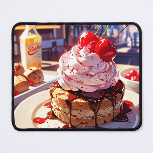 Item preview, Anime illustration of cherry dessert  designed and sold by Millionsxi.
